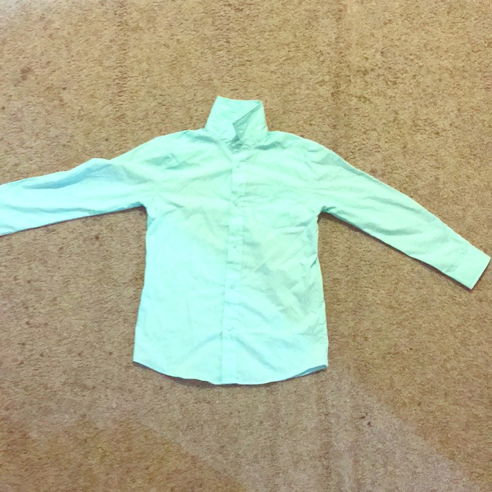 Blue button up